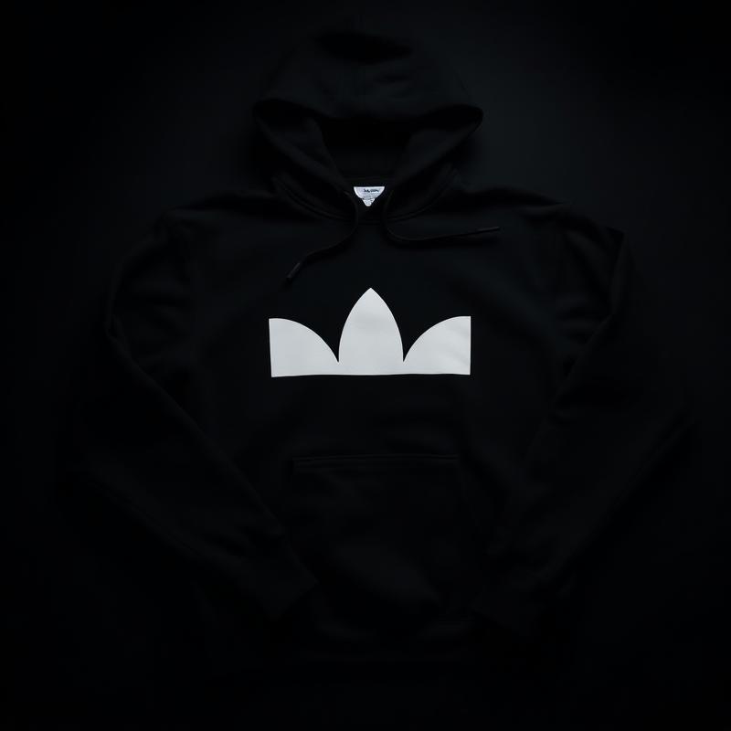 Black branded hoodie